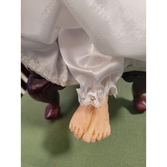 JACQUELINE KENTS FAIRY GODMOTHER Breast Cancer Fairy 2005 With Wooden Chair - Picture 5 of 16